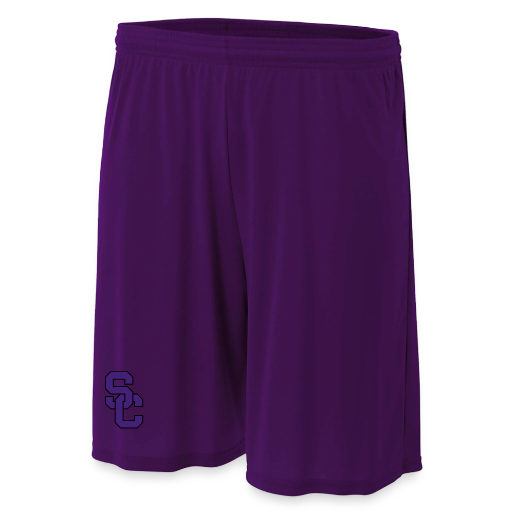 SC Adult 7" Inseam Cooling Performance Shorts - purple