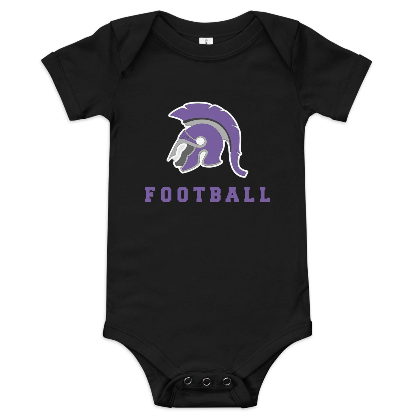 Spartans Football Baby Short Sleeve One Piece