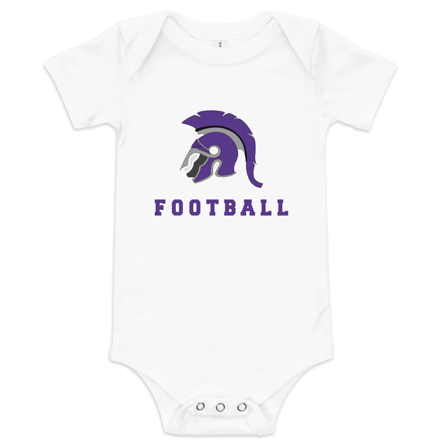 Spartans Football Baby Short Sleeve One Piece