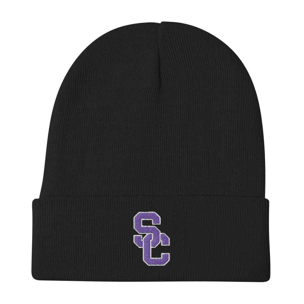 SC Interlocking Cuff Embroidered Beanie