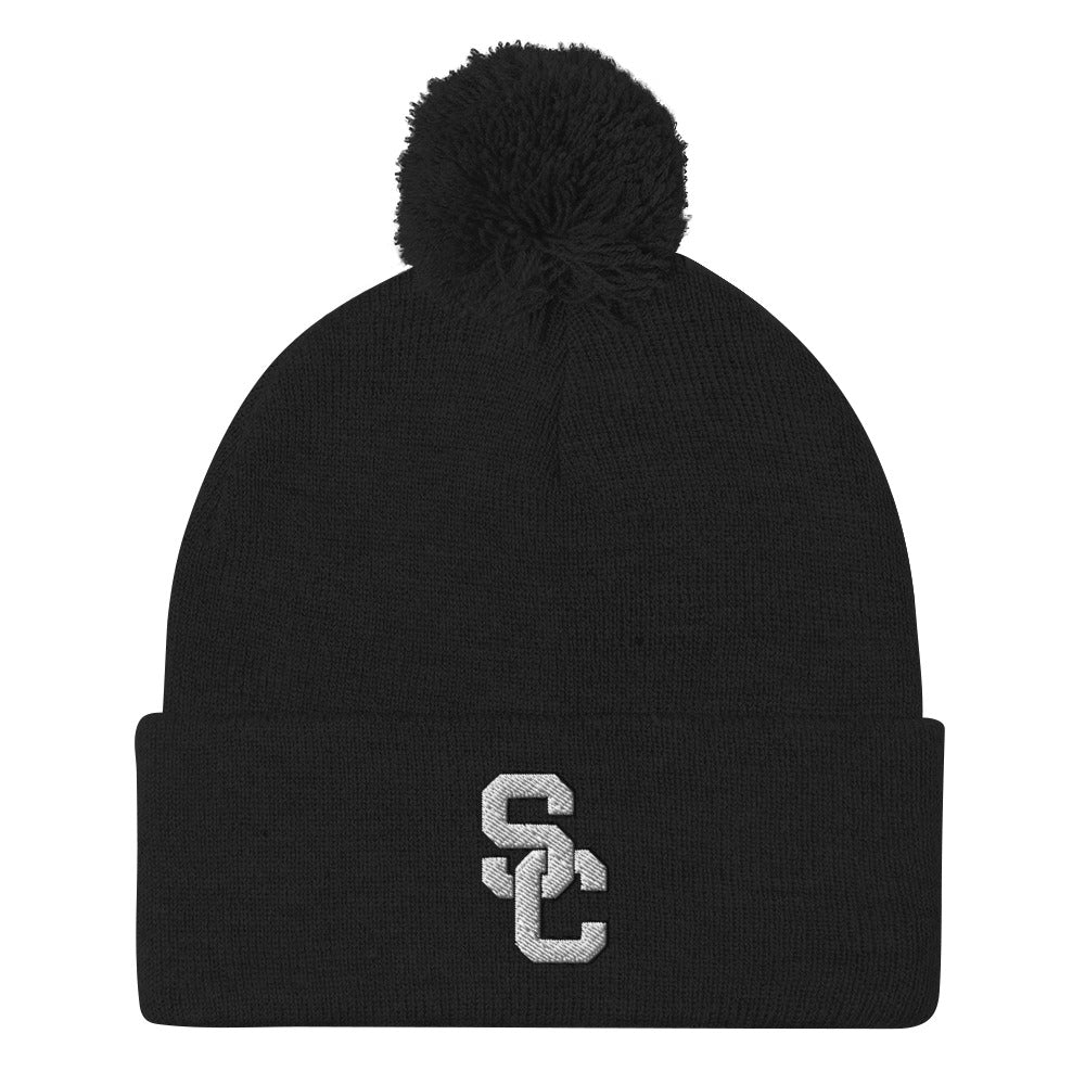 SC Interlocking Pom-Pom Beanie