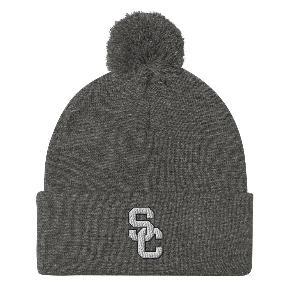 SC Interlocking Pom-Pom Beanie