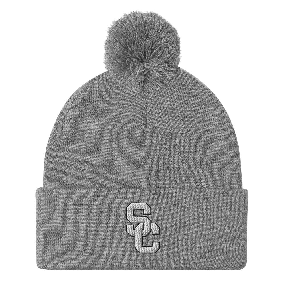 SC Interlocking Pom-Pom Beanie