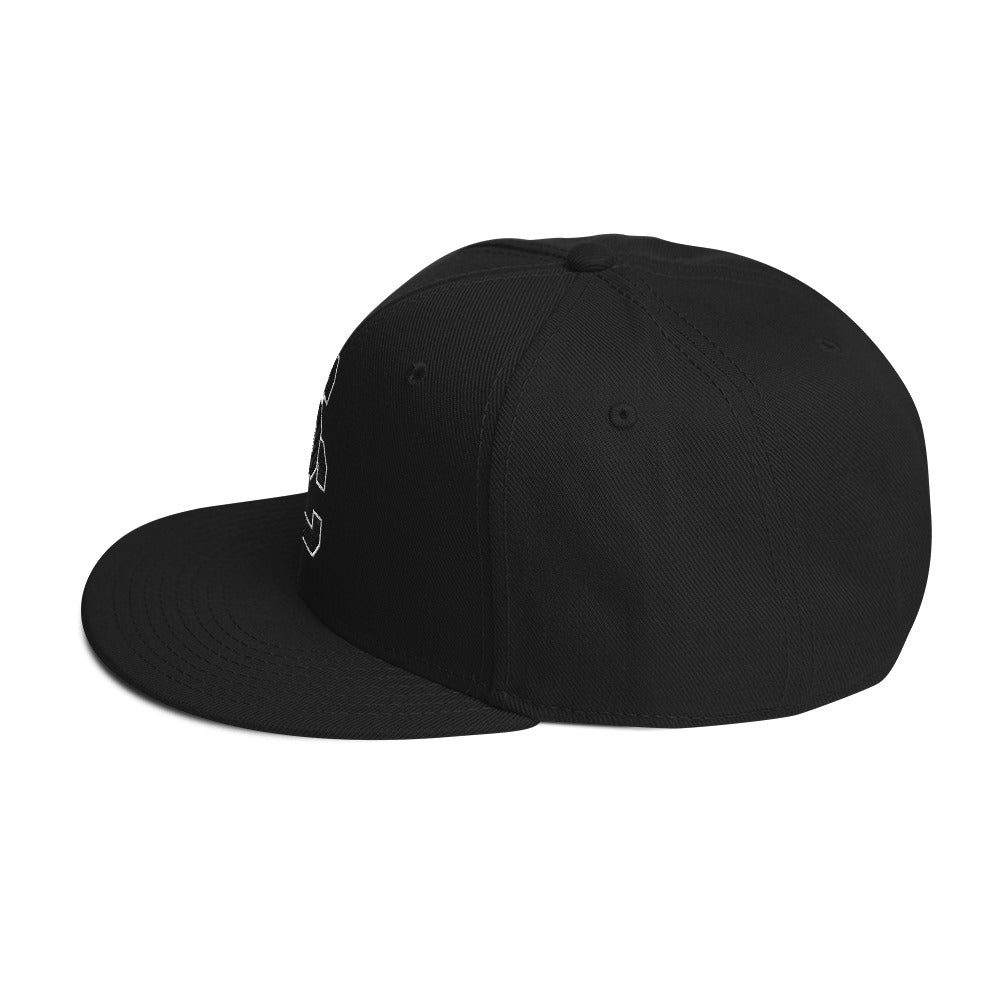 SC Black with Black Lettering Snapback Hat