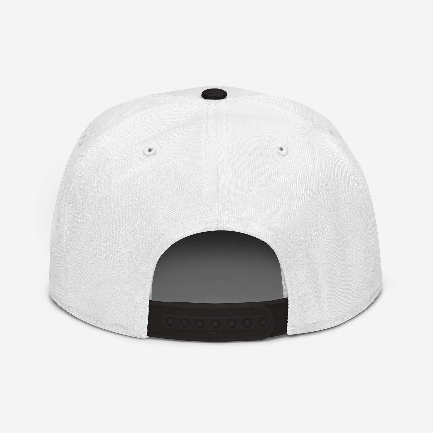 SC White and Black with Black Lettering Snapback Hat