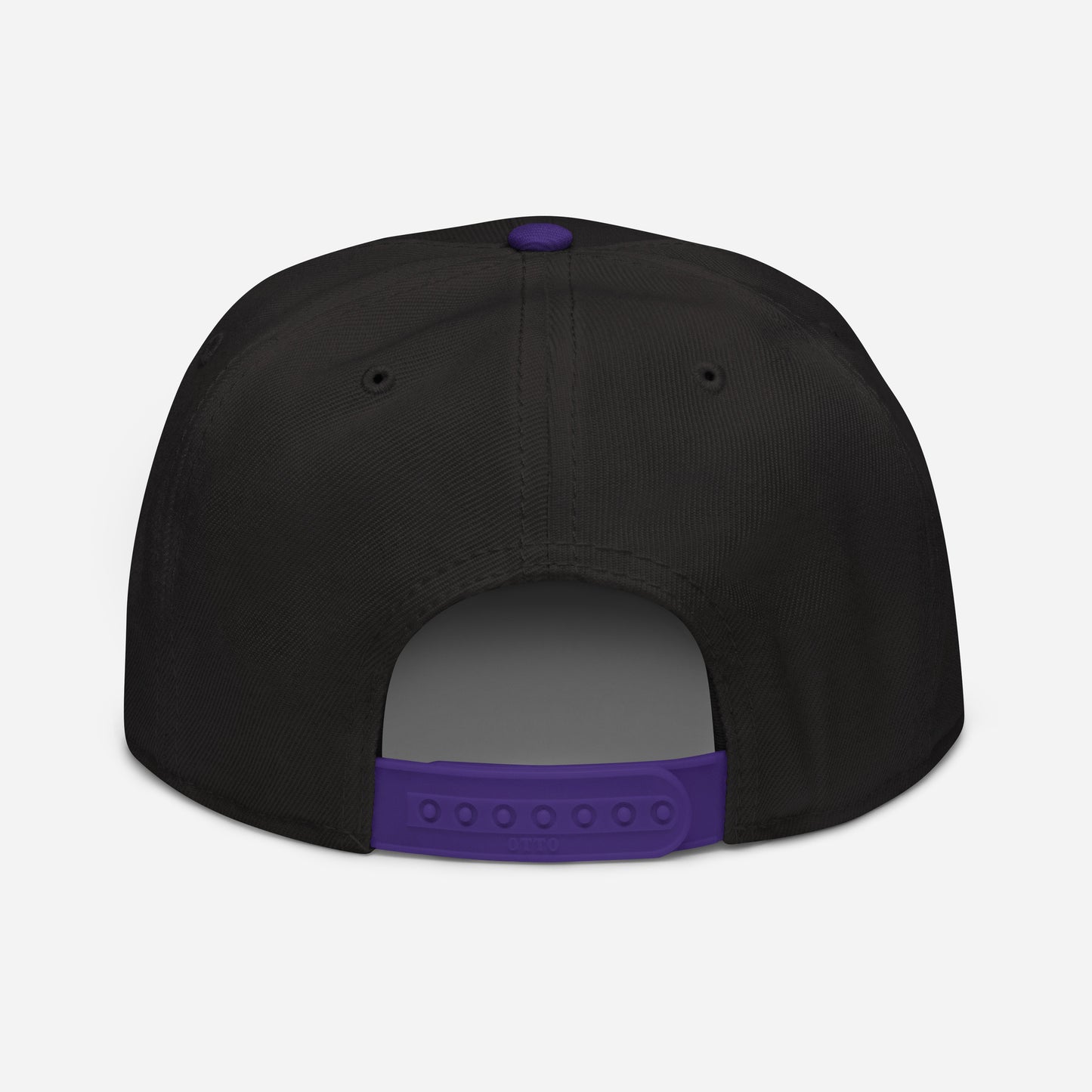 SC Black and Purple with Black Lettering Snapback Hat