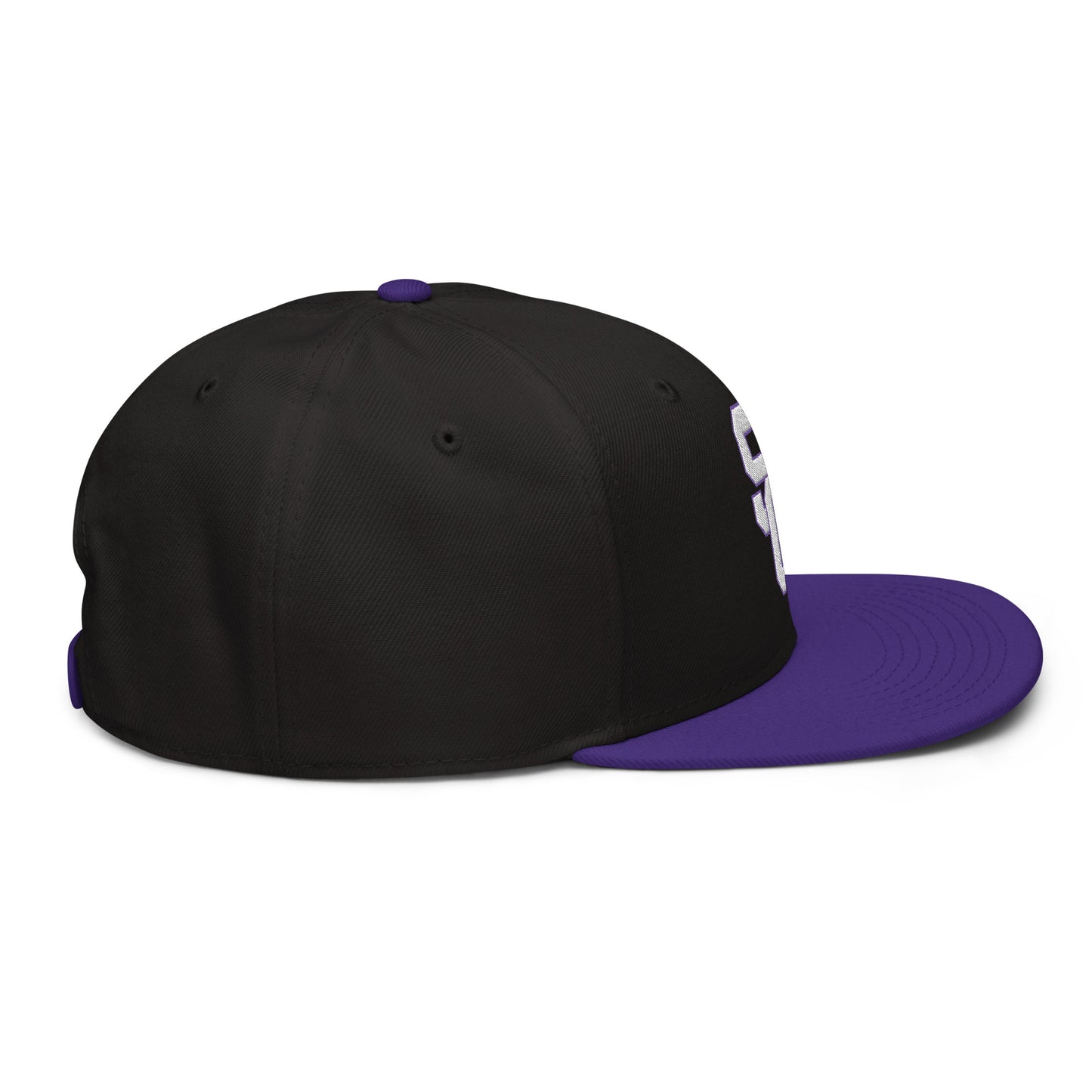 SC Black and Purple with White Lettering Snapback Hat