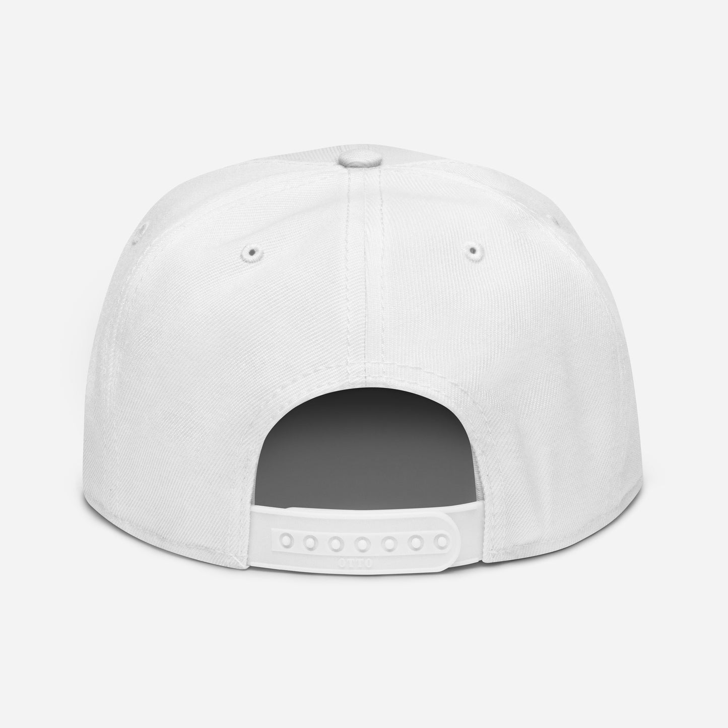 SC White with White Lettering Snapback Hat