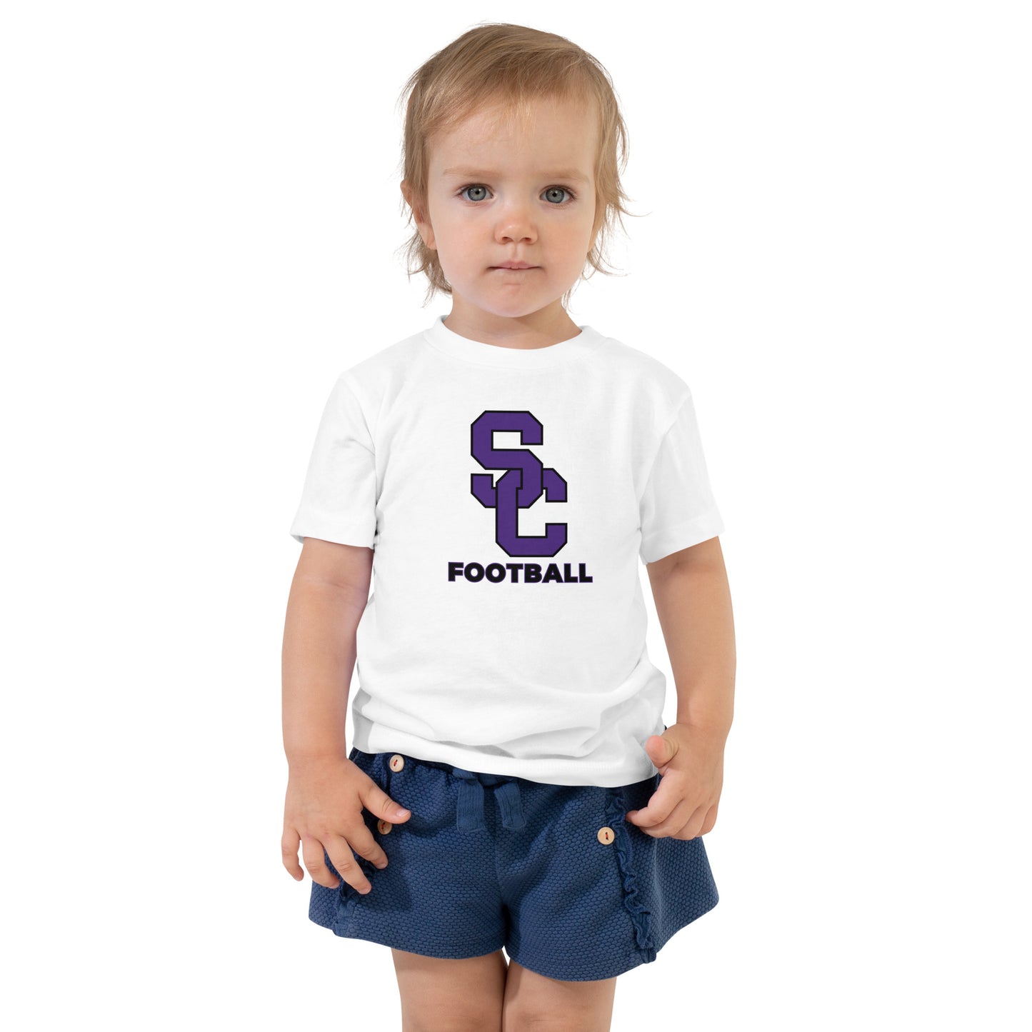 SC Interlock Purple Lettering Toddler Short Sleeve Tee