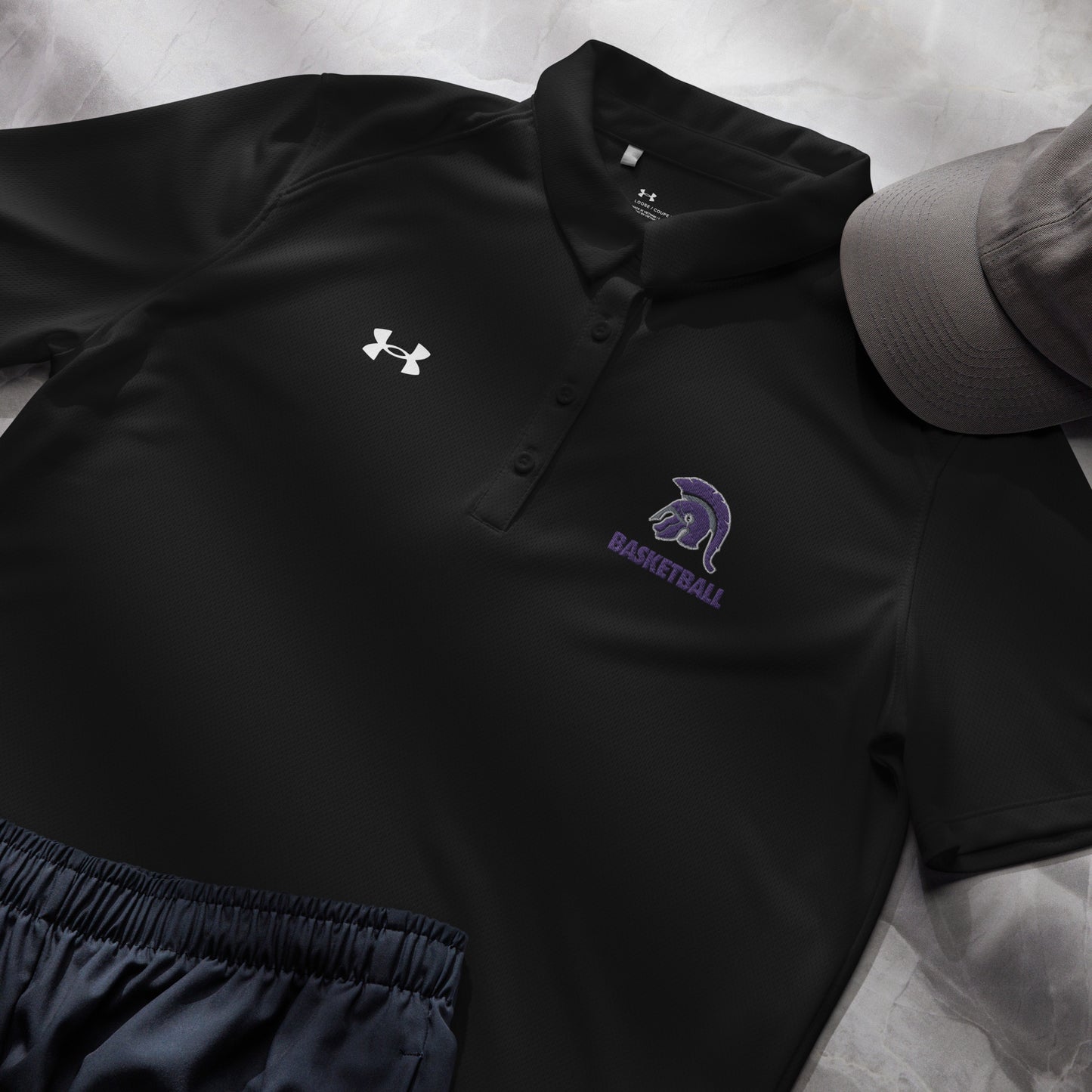 Spartan Helmet Basketball Under Armour® women’s polo