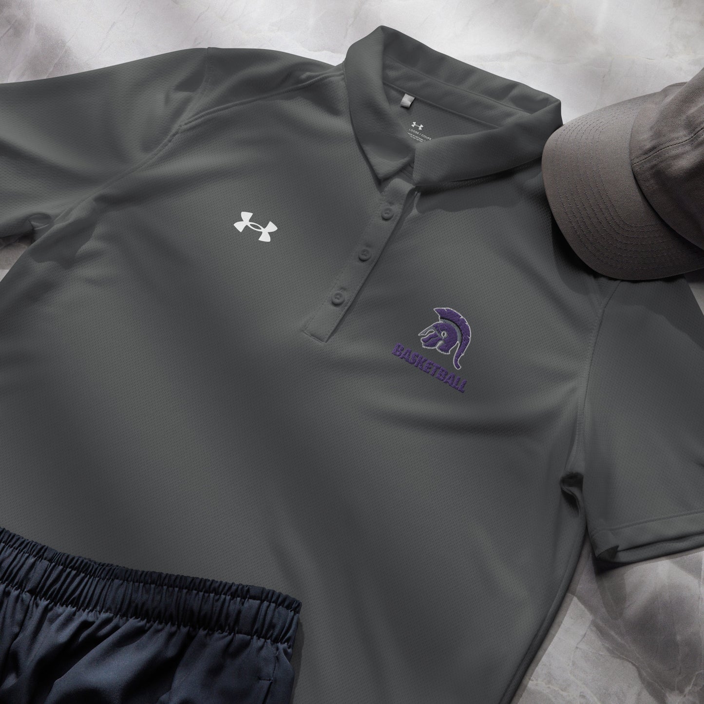 Spartan Helmet Basketball Under Armour® women’s polo