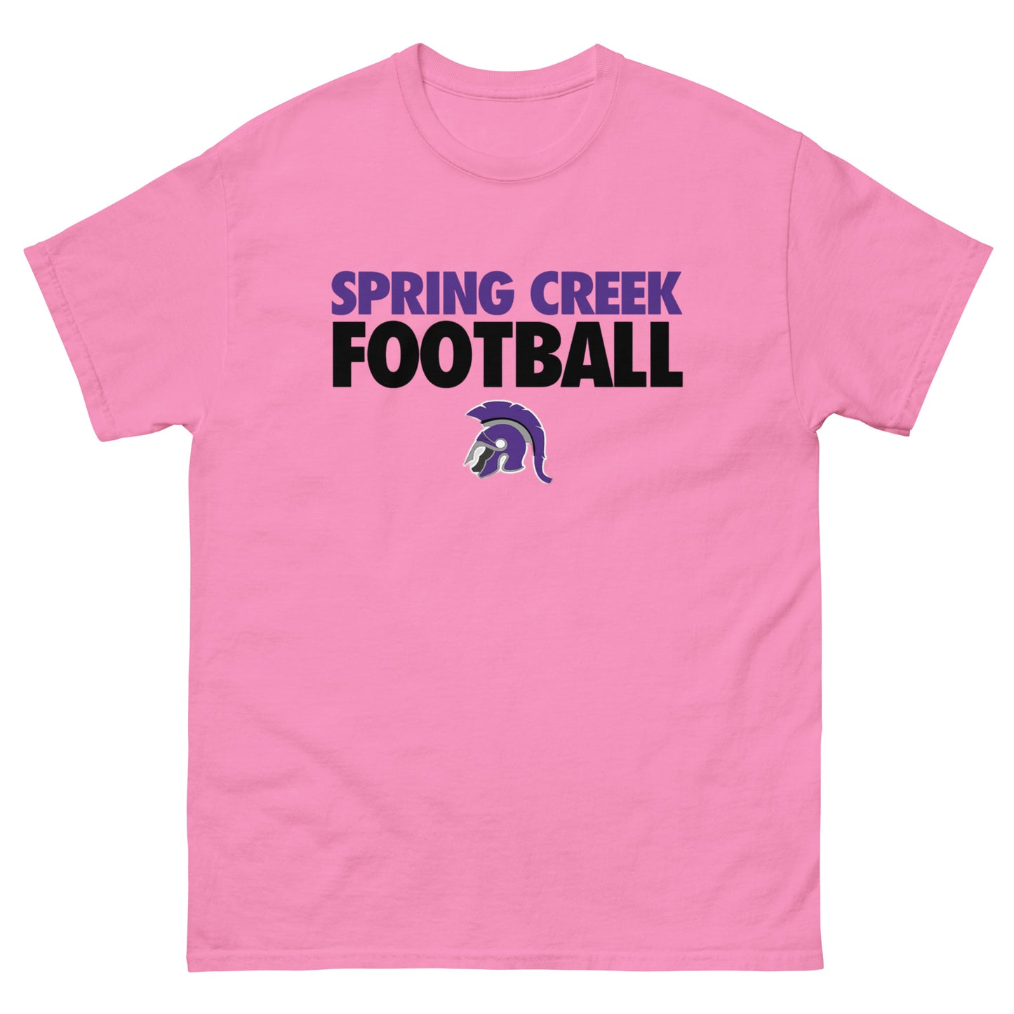 Spring Creek Football Spartan Helmet T Shirt