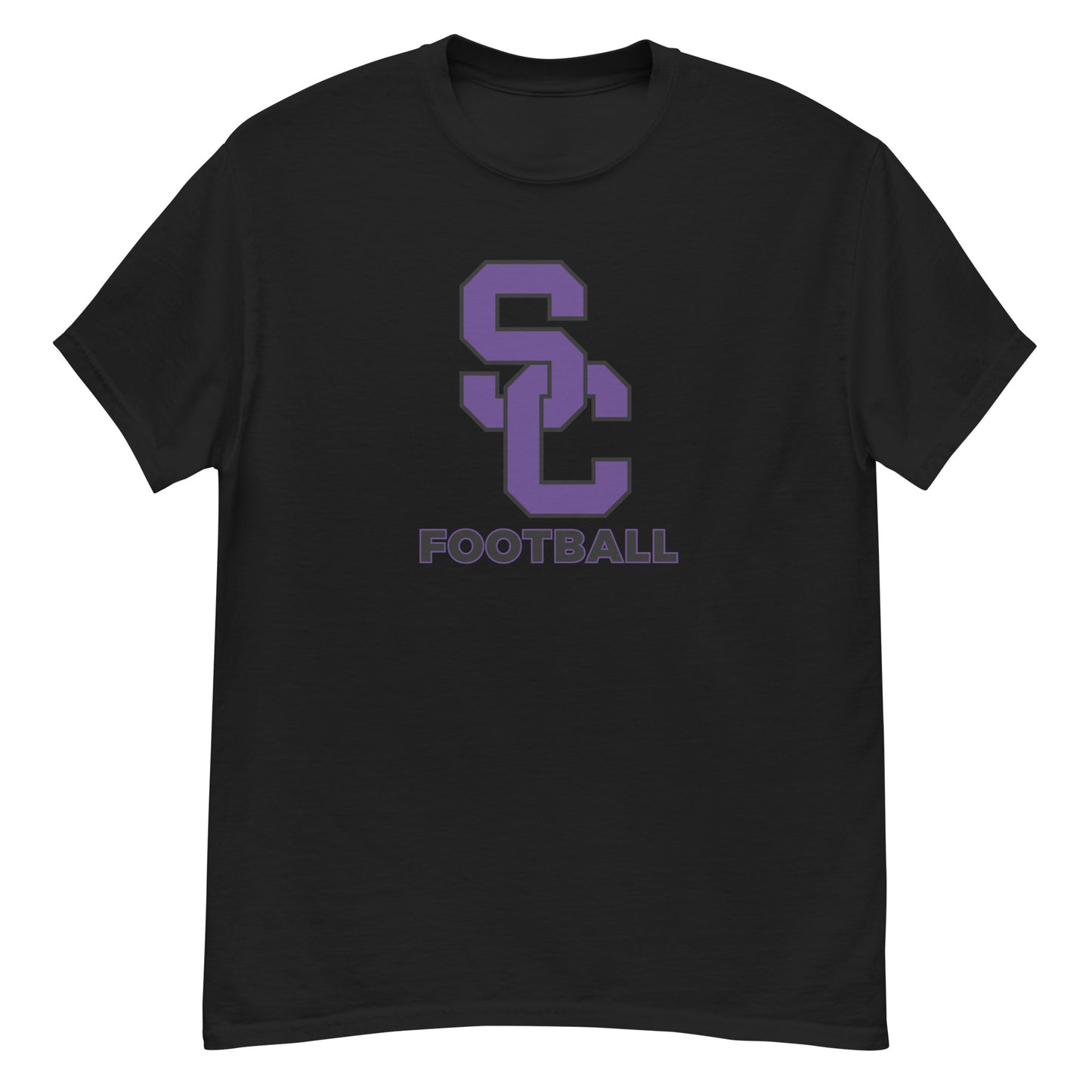 Interlocking SC Football Purple w/ Black