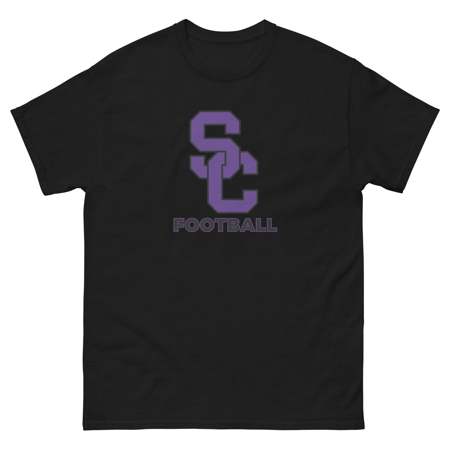 Interlocking SC Football Purple w/ Black