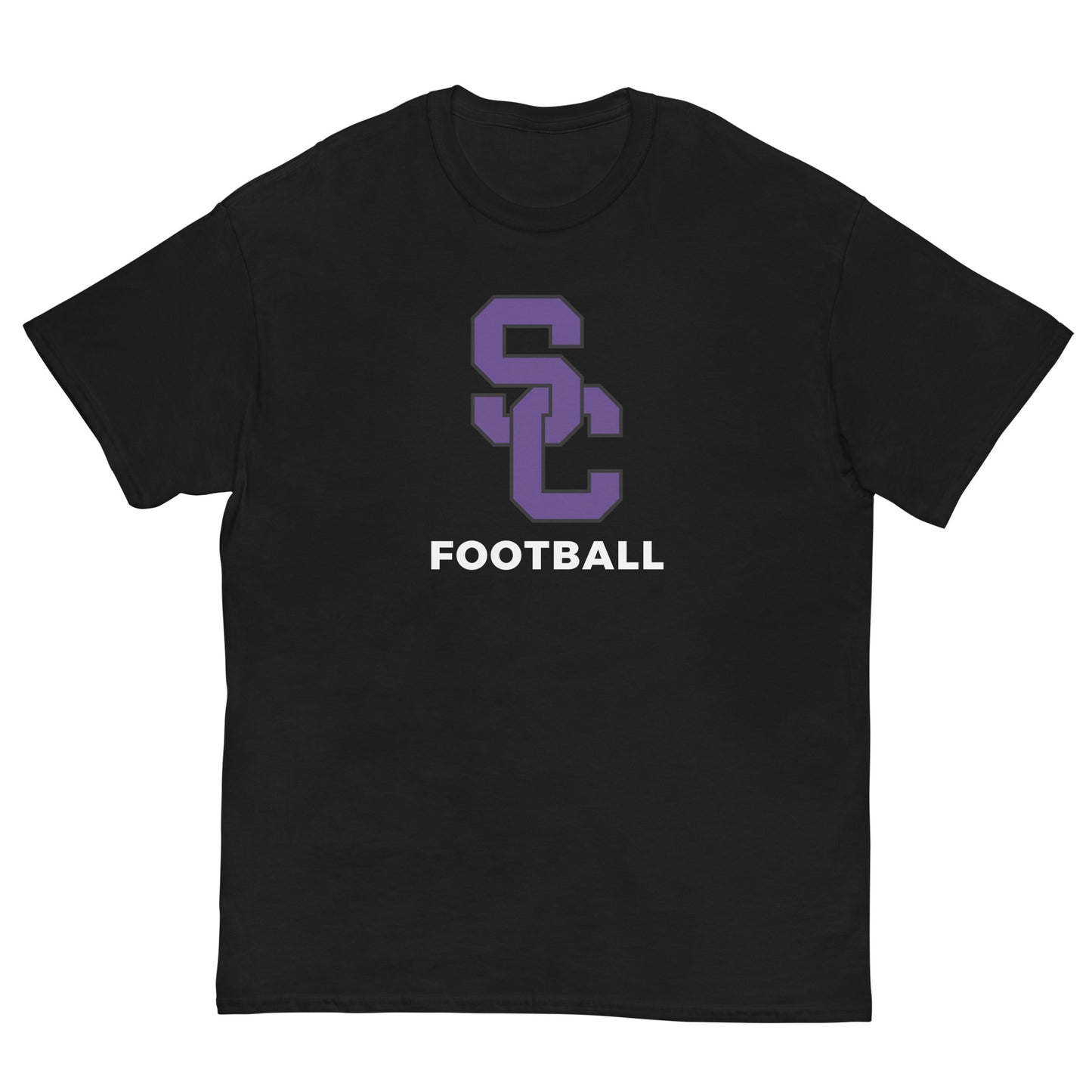 Interlocking SC Football Purple w/ White