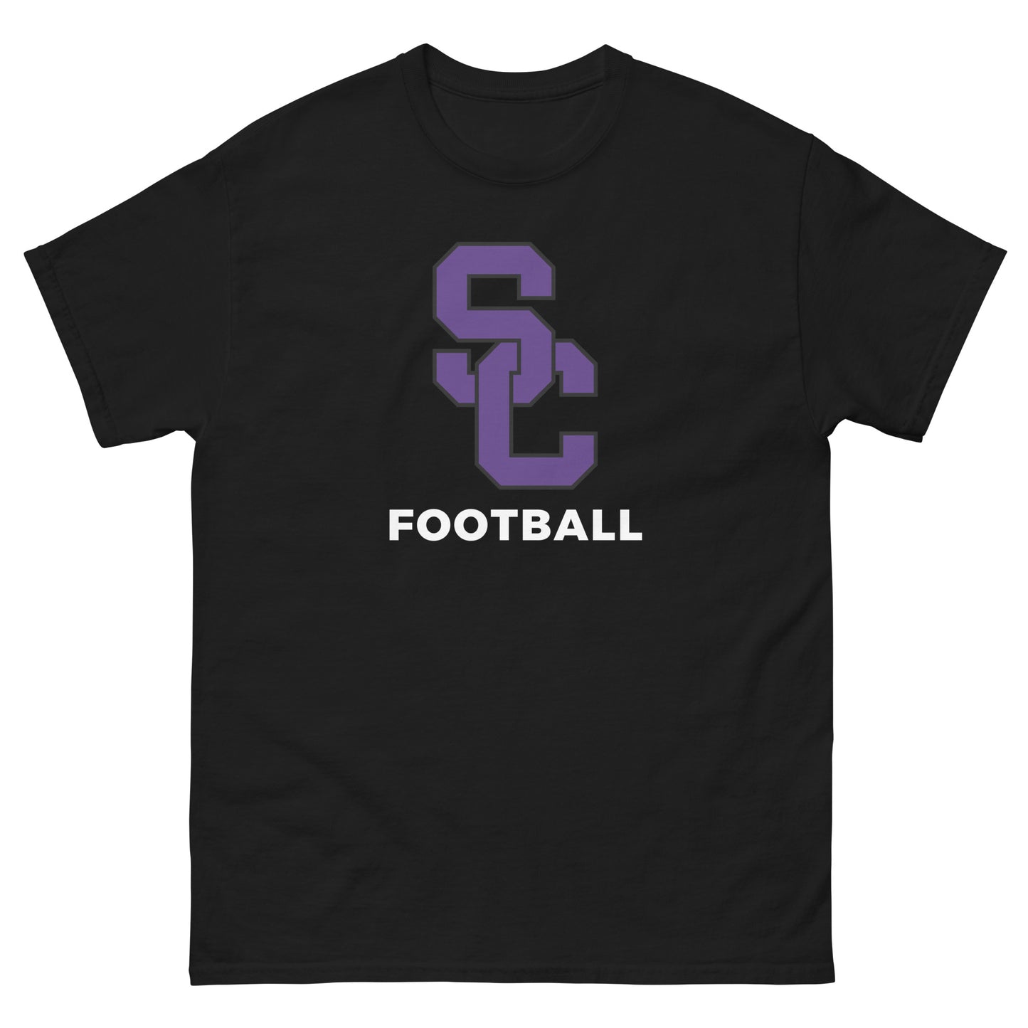 Interlocking SC Football Purple w/ White