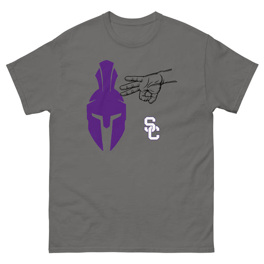 Spartan Helmet Trey Ball T Shirt