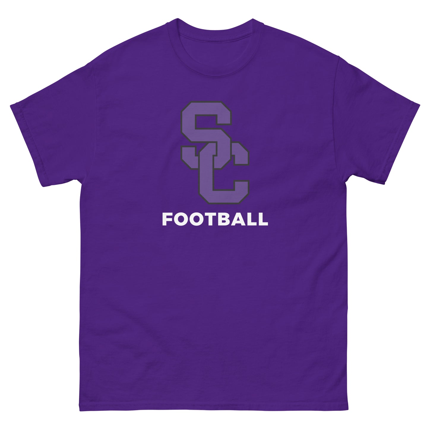 Interlocking SC Football Purple w/ White