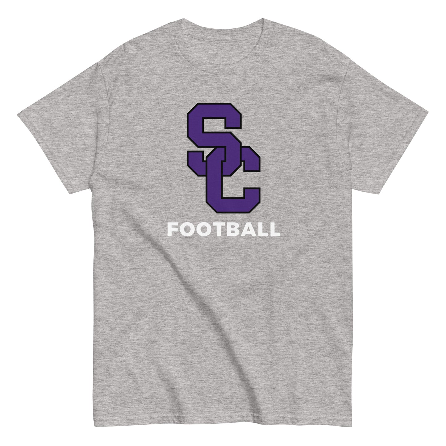 Interlocking SC Football Purple w/ White