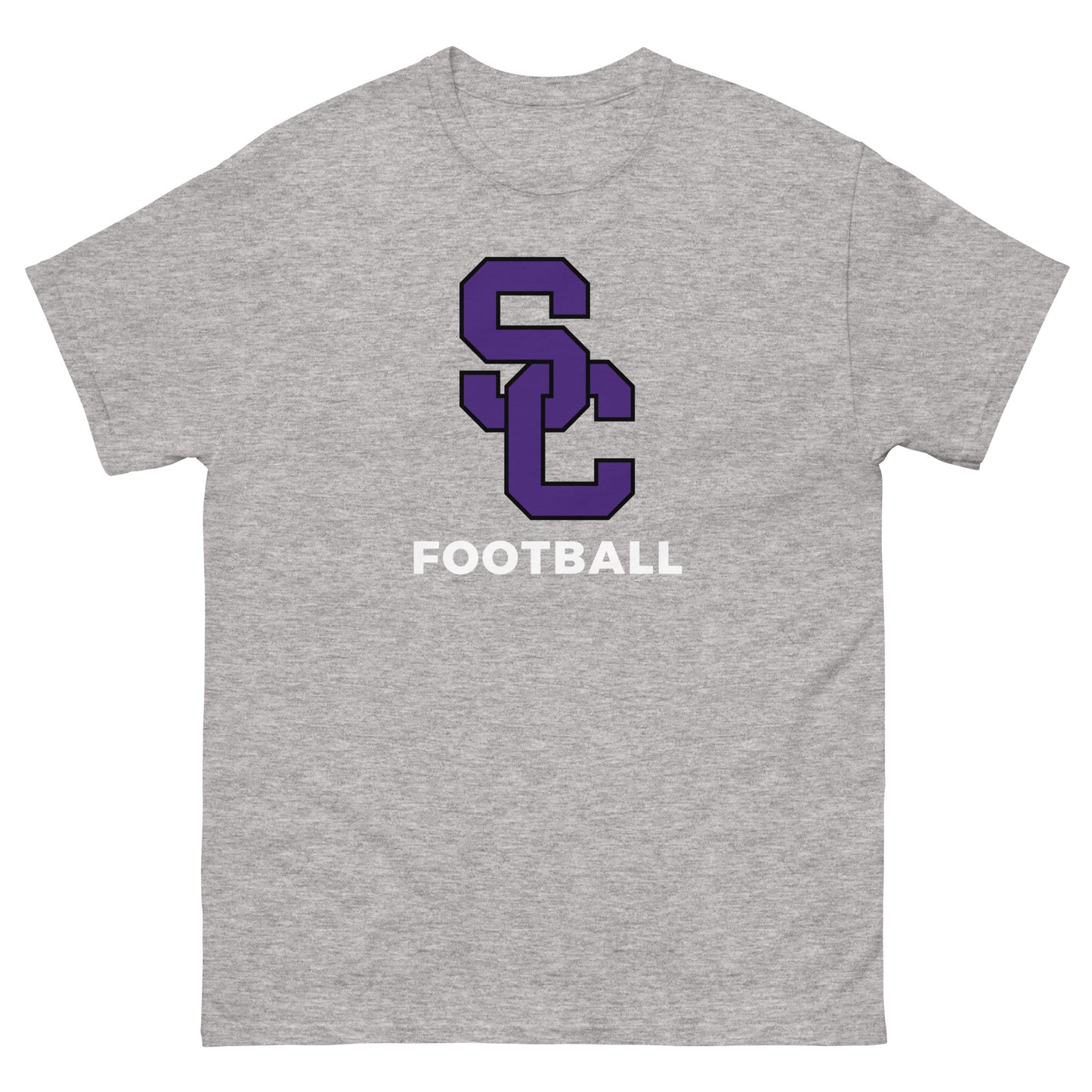 Interlocking SC Football Purple w/ White