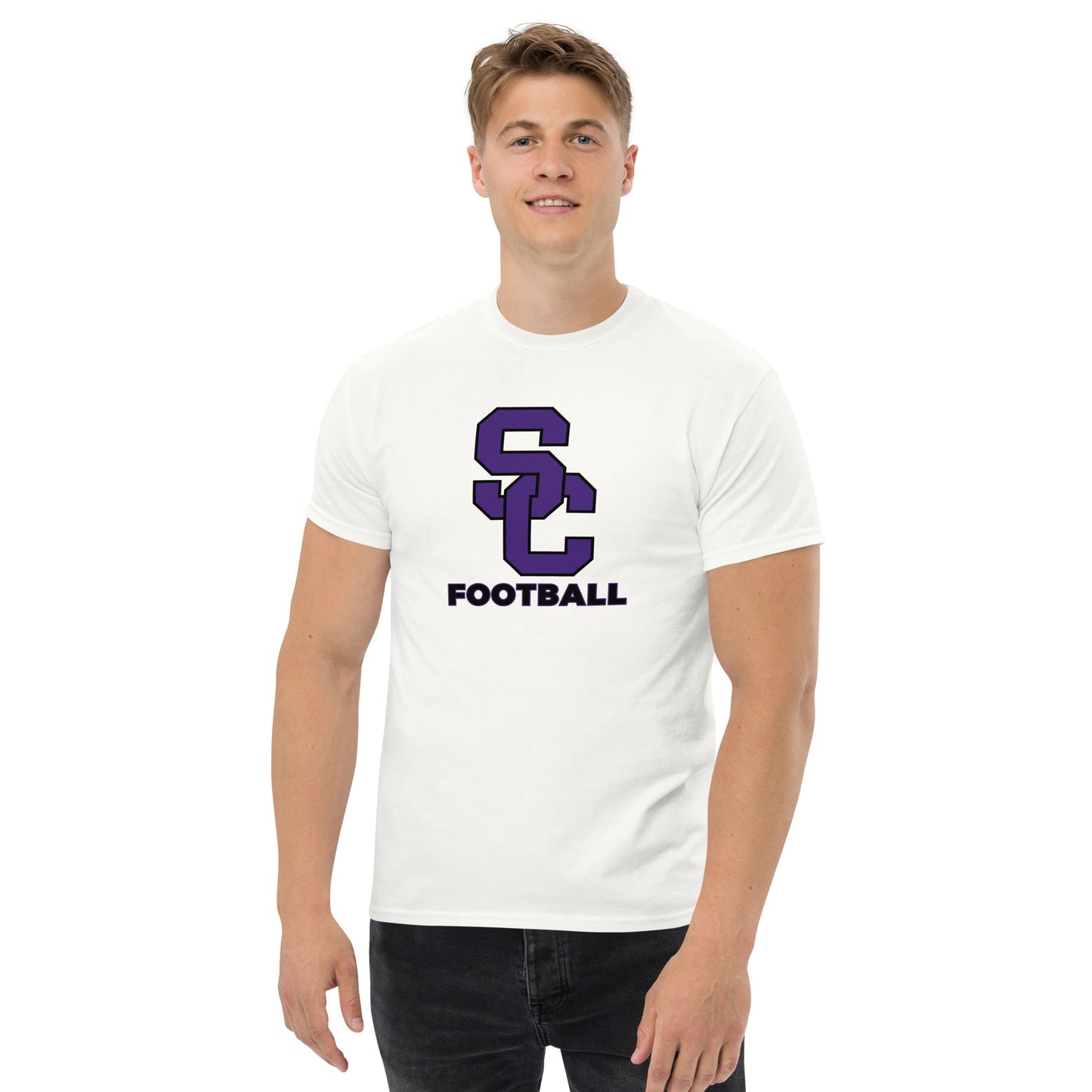 Interlocking SC Football Purple w/ Black