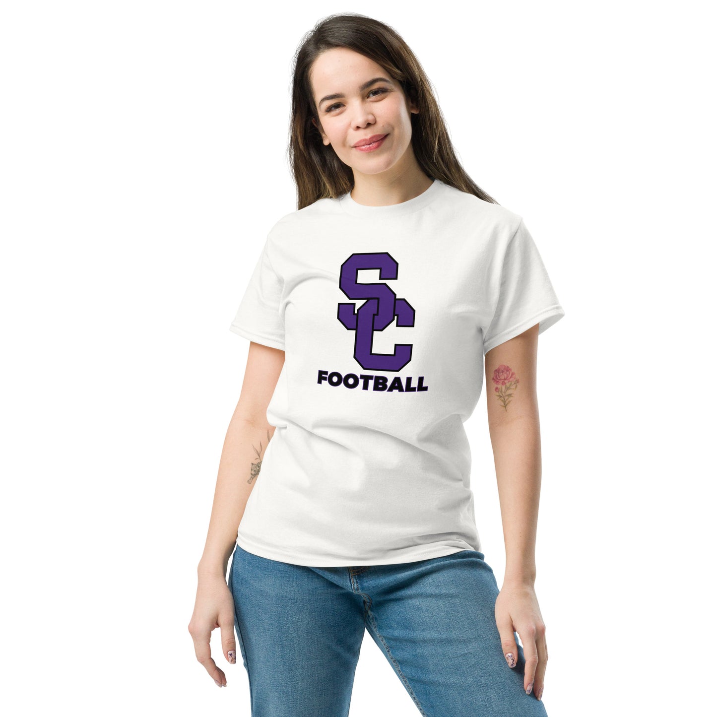 Interlocking SC Football Purple w/ Black