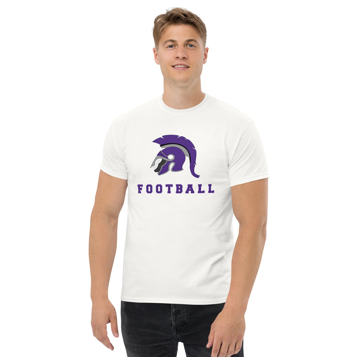 Spartan Helmet Football T Shirt