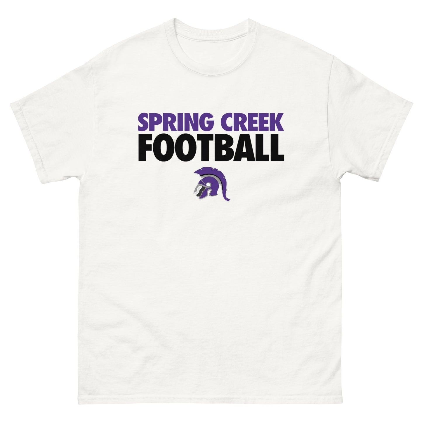 Spring Creek Football Spartan Helmet T Shirt