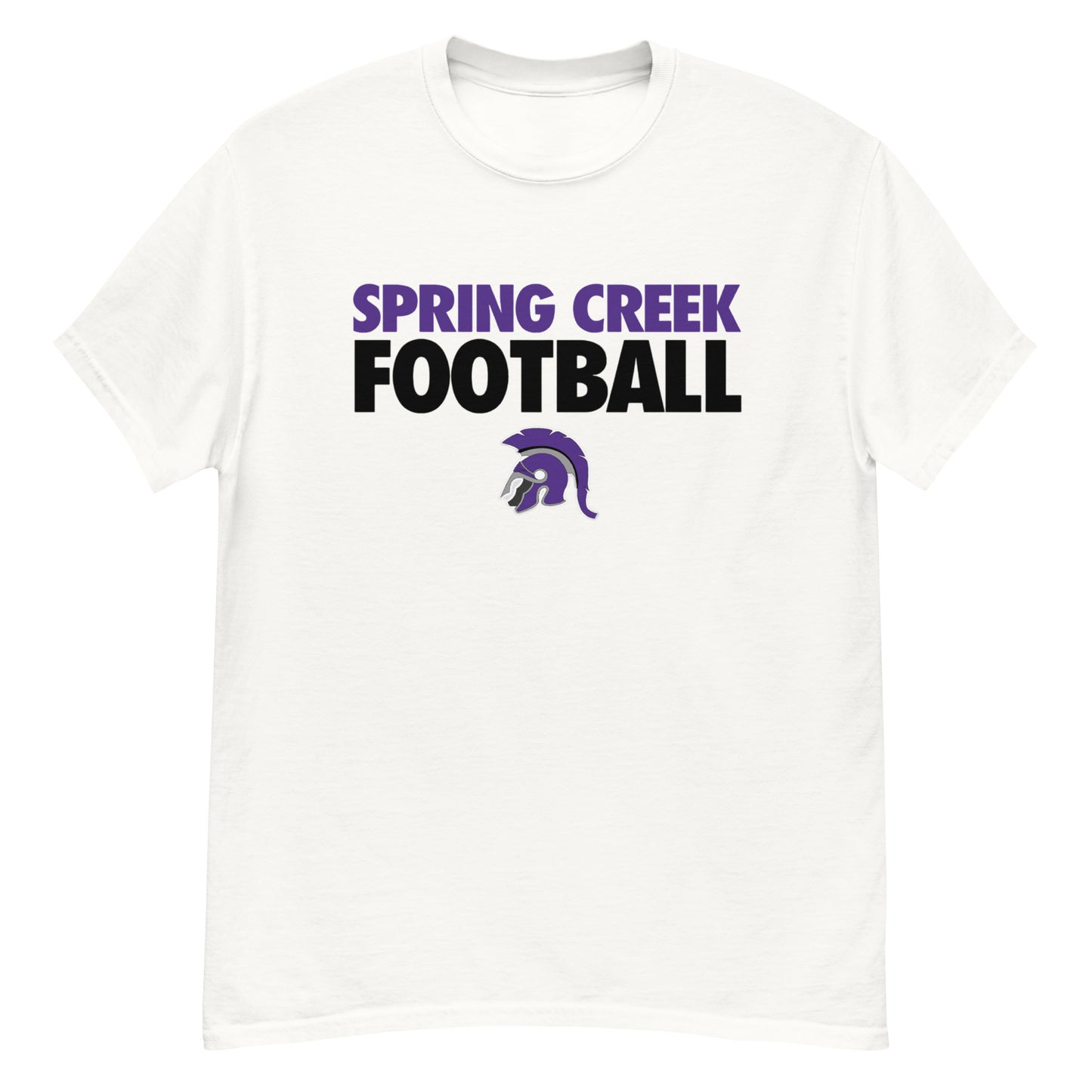 Spring Creek Football Spartan Helmet T Shirt