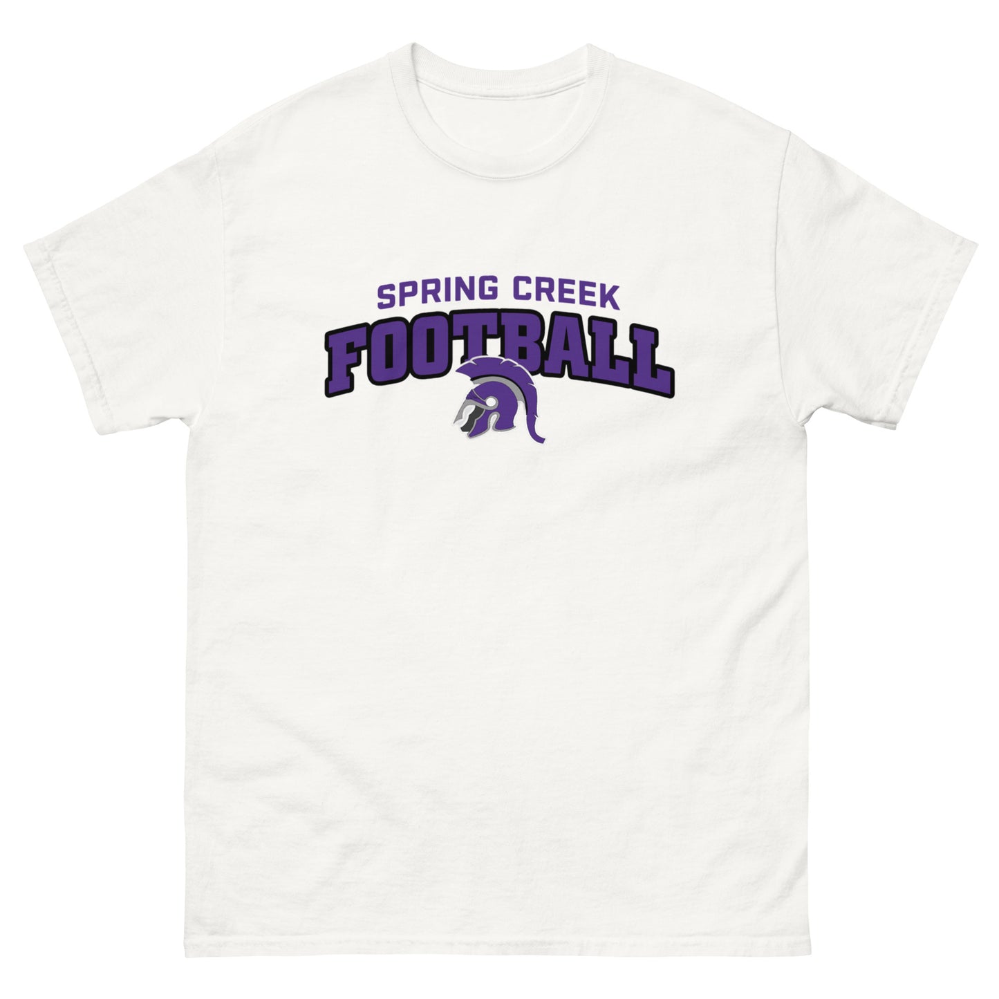 Spring Creek Football Spartan Helmet v2 T Shirt