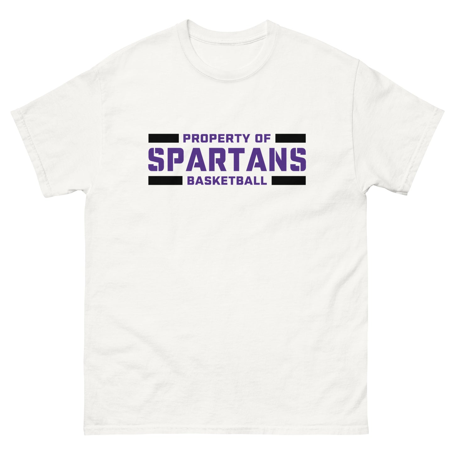 Property of Spartans Basketball T Shirt