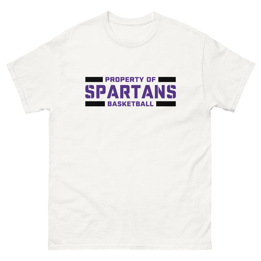 Property of Spartans Basketball T Shirt