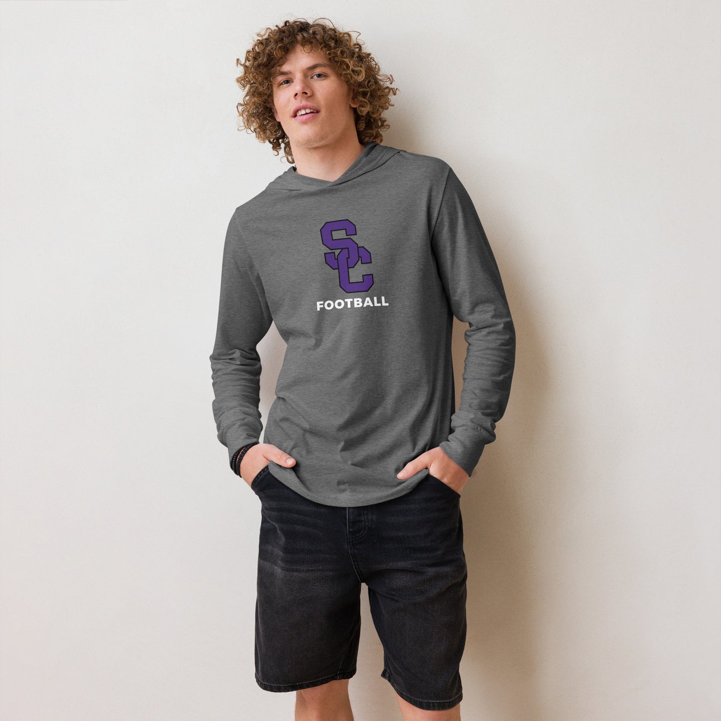 SC Football Hooded Long-Sleeve Tee