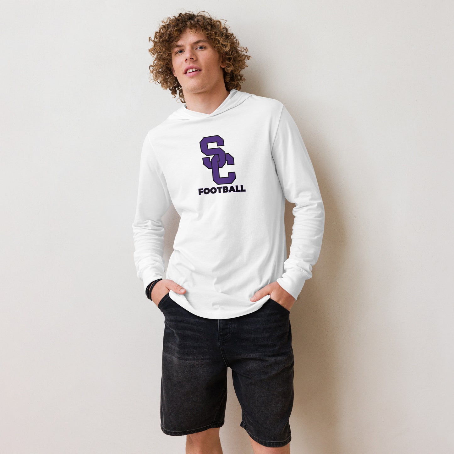 SC Football Hooded Long-Sleeve Tee