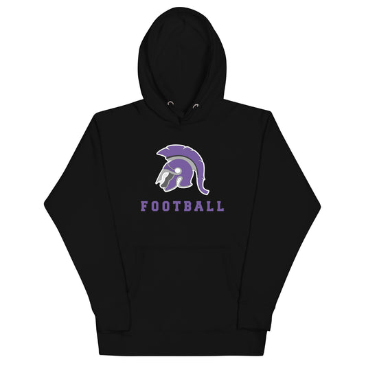 Spartan Helmet Football Hoodie