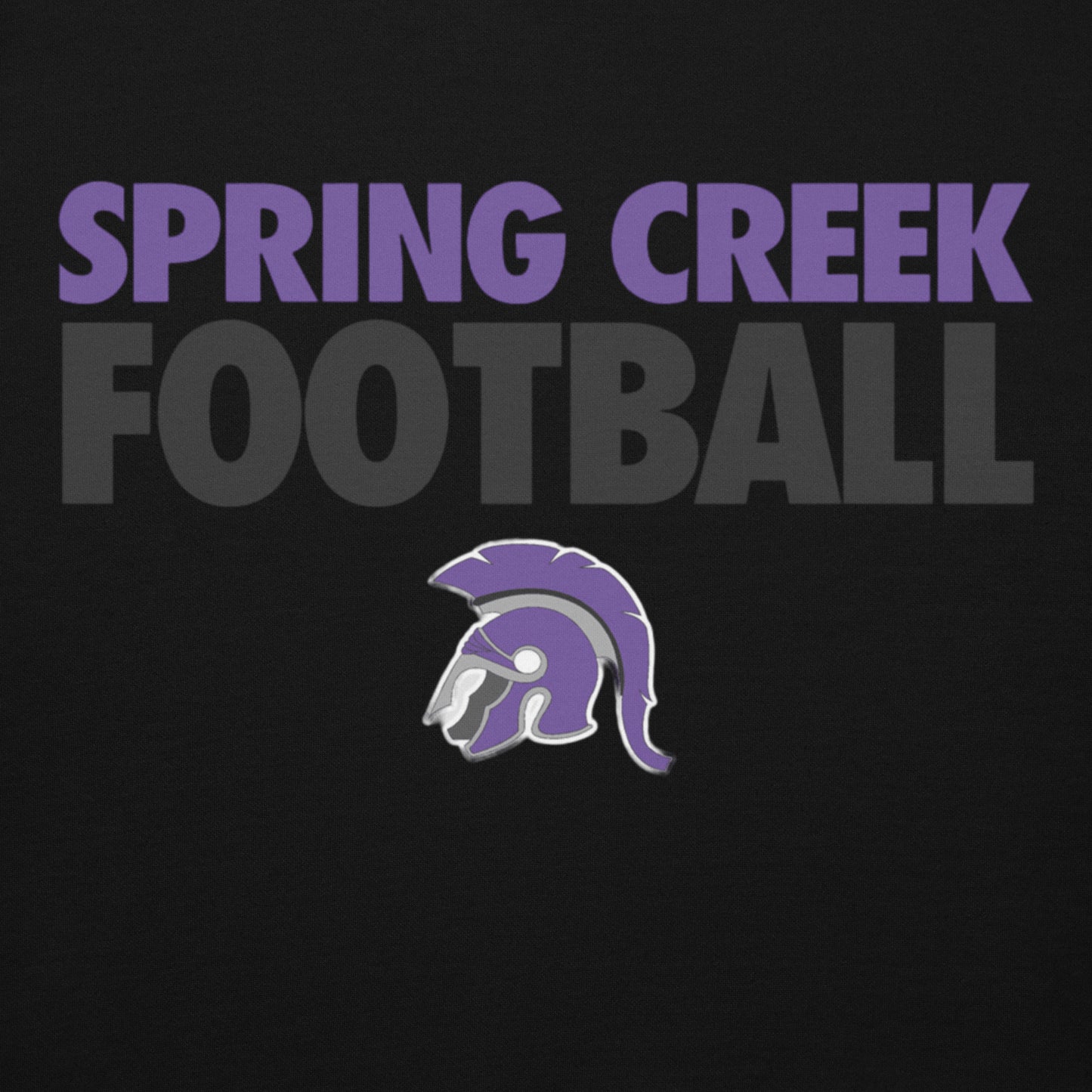 Spring Creek Football Spartan Helmet Hoodie