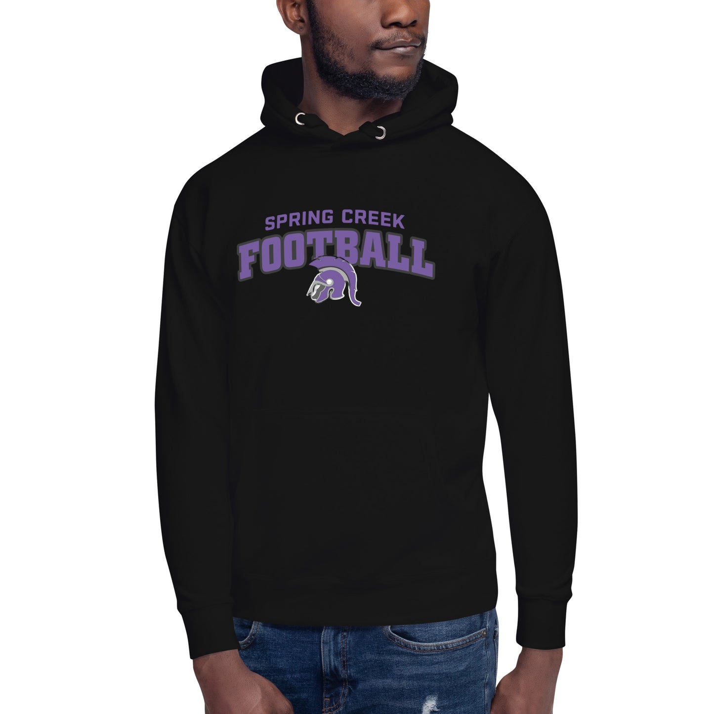 Spring Creek Football Spartan Helmet v2 Hoodie