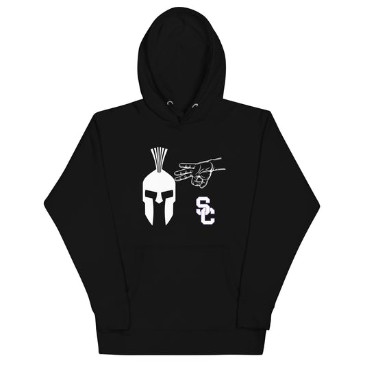 Spartan Helmet Trey Ball Hoodie