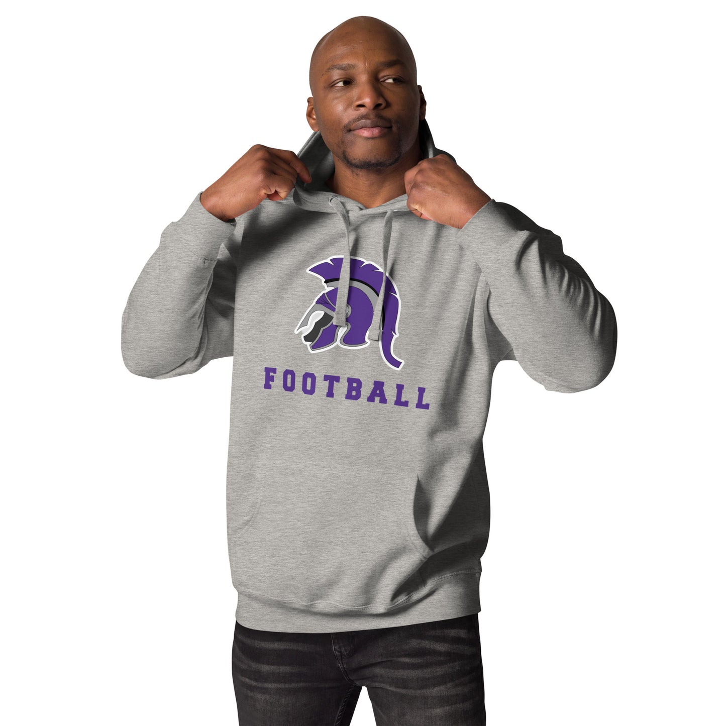 Spartan Helmet Football Hoodie