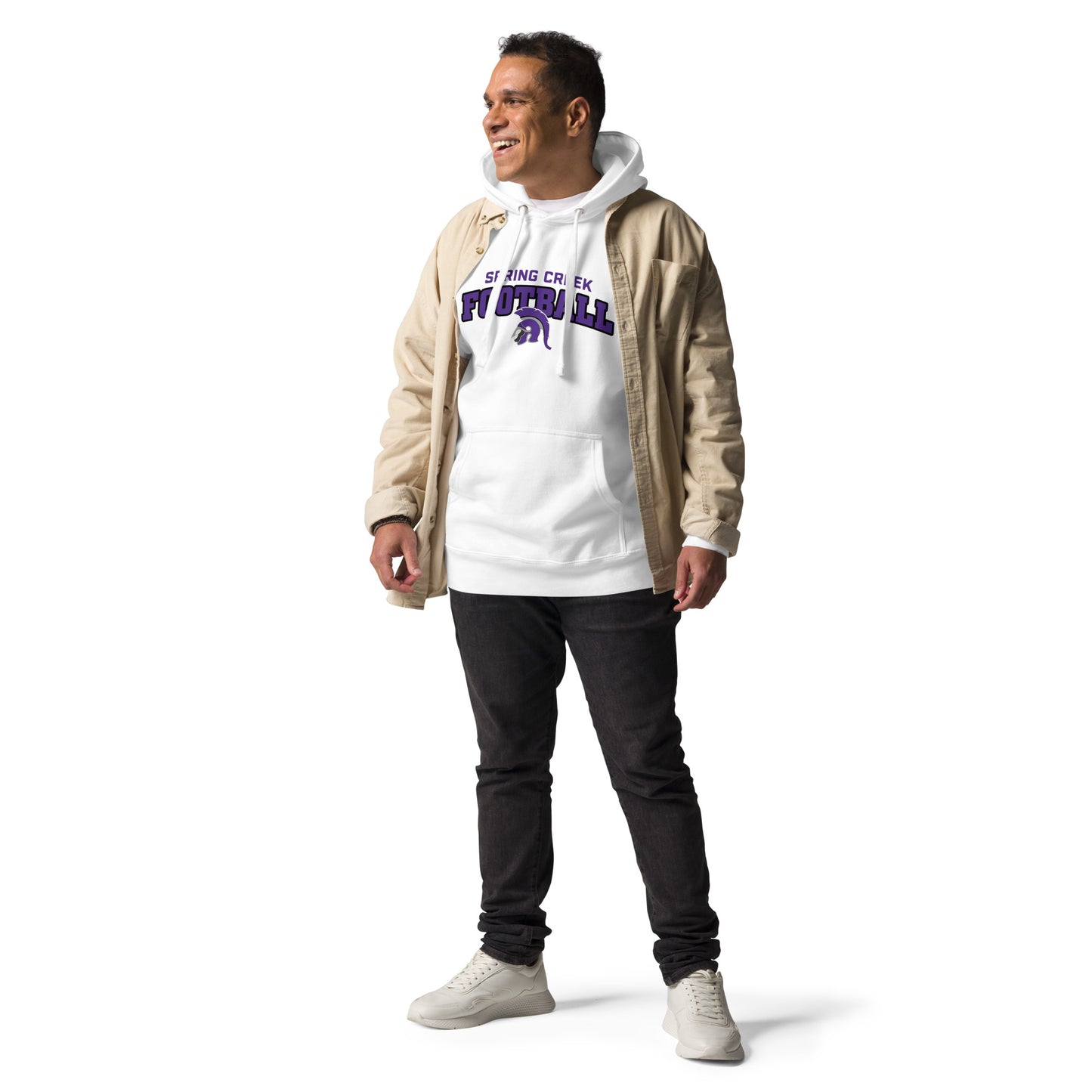 Spring Creek Football Spartan Helmet v2 Hoodie