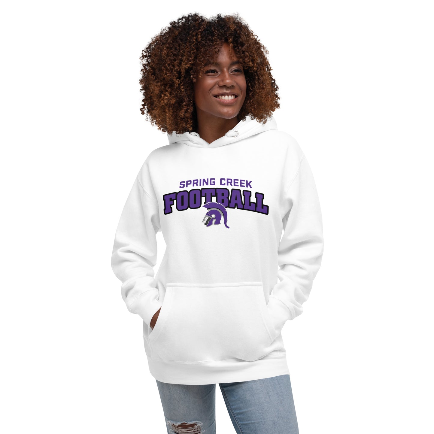 Spring Creek Football Spartan Helmet v2 Hoodie