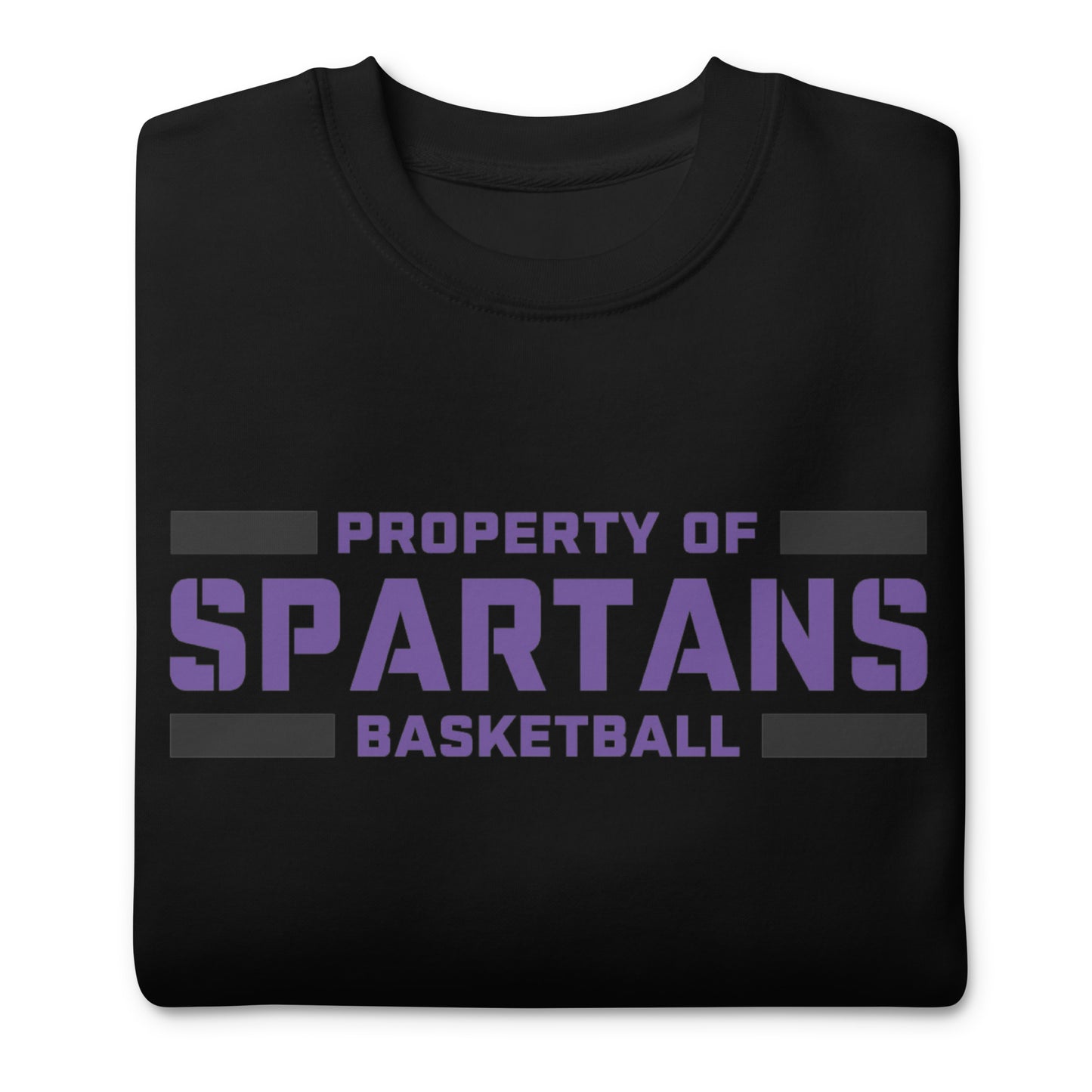 Property of Spartans Basketball Unisex Premium Sweatshirt