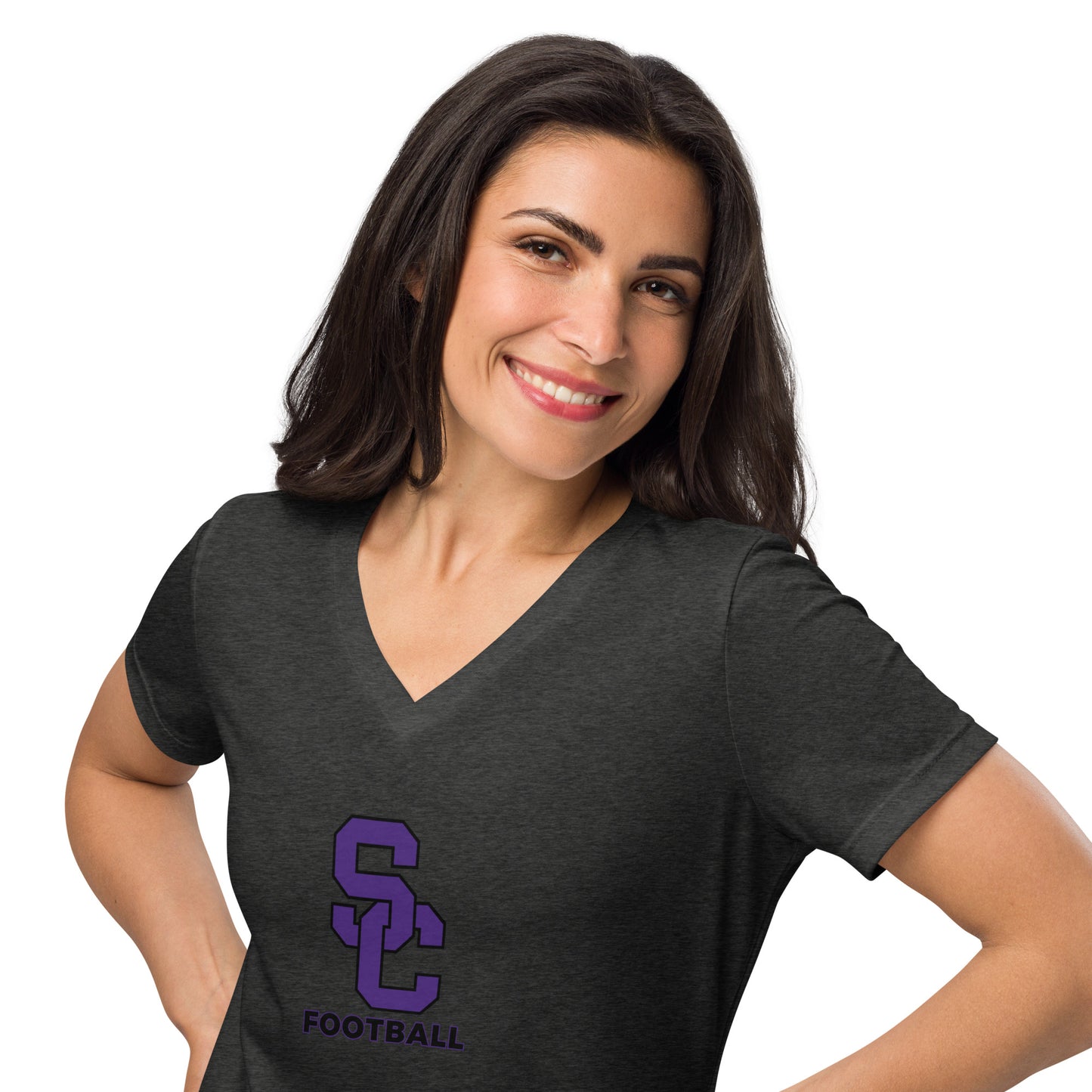 Women’s Spartans SC Football Relaxed V-neck T-shirt