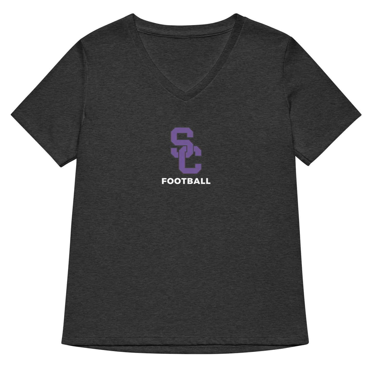 Women’s Spartans Football Relaxed V-neck T-shirt