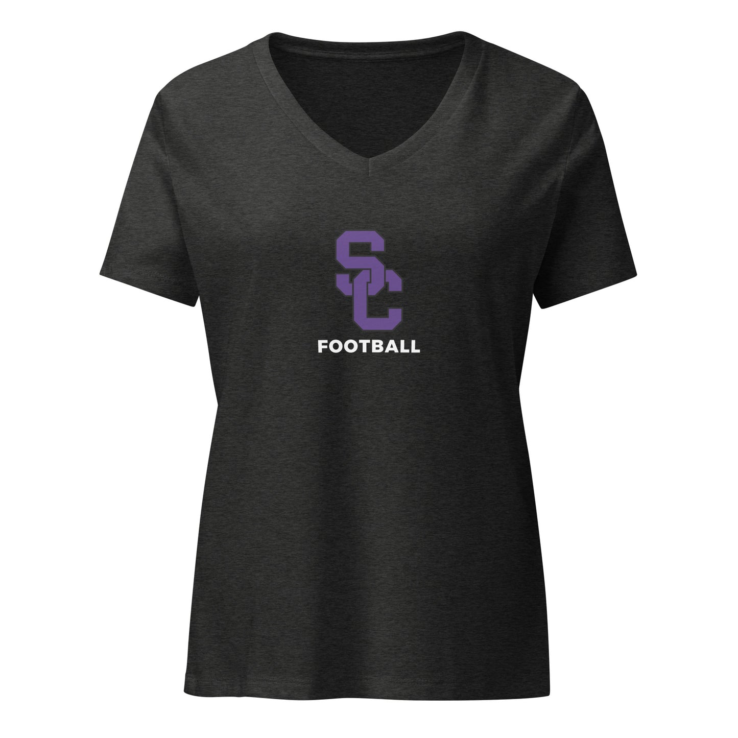 Women’s Spartans Football Relaxed V-neck T-shirt