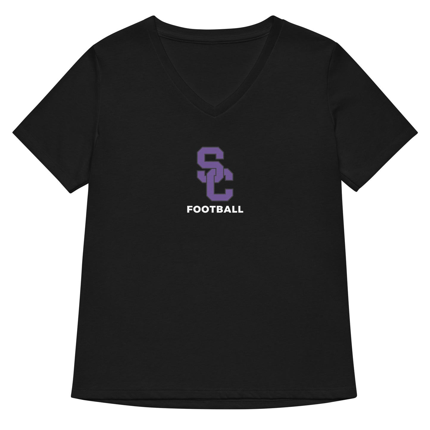 Women’s Spartans Football Relaxed V-neck T-shirt