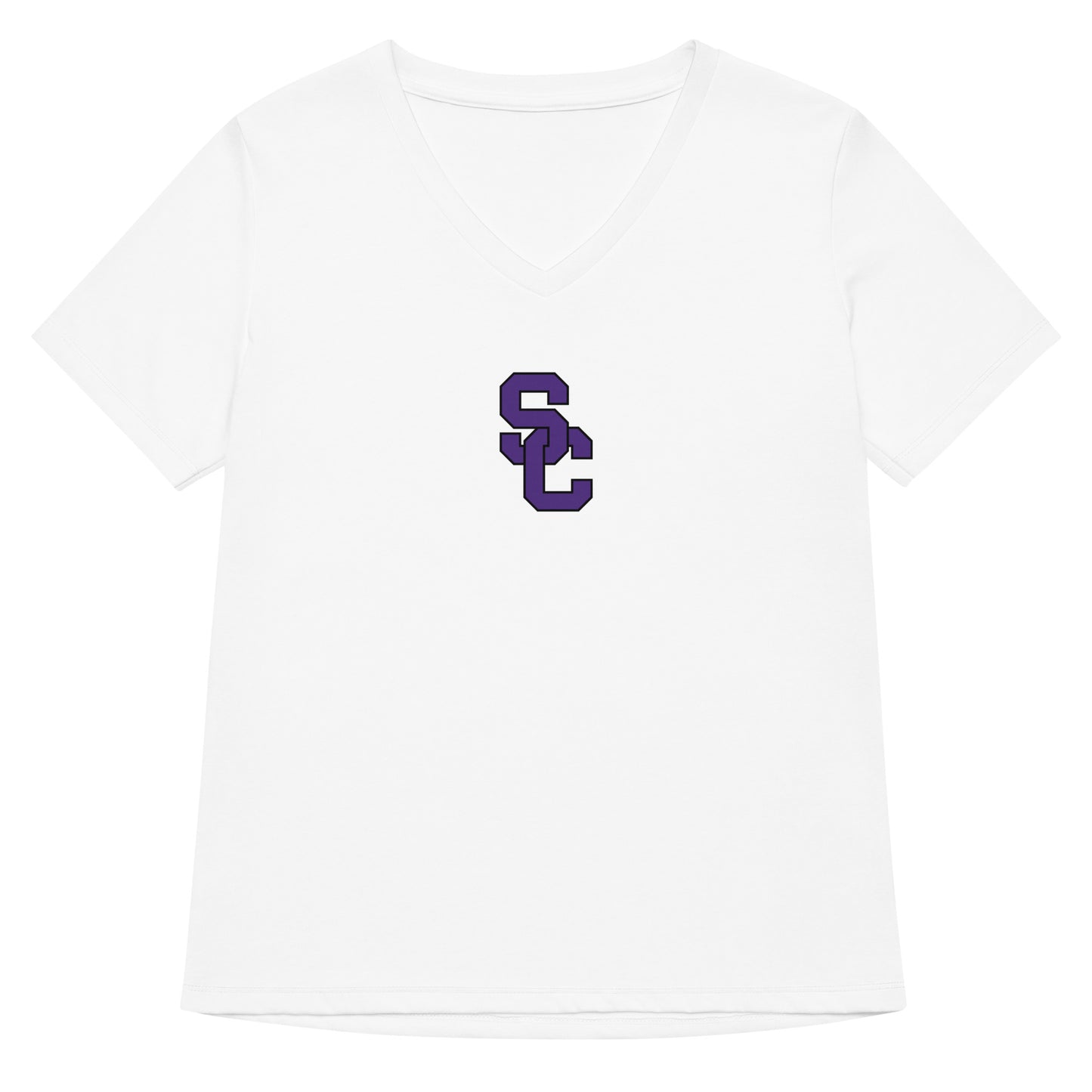 Women’s Spartans Football Relaxed V-neck T-shirt