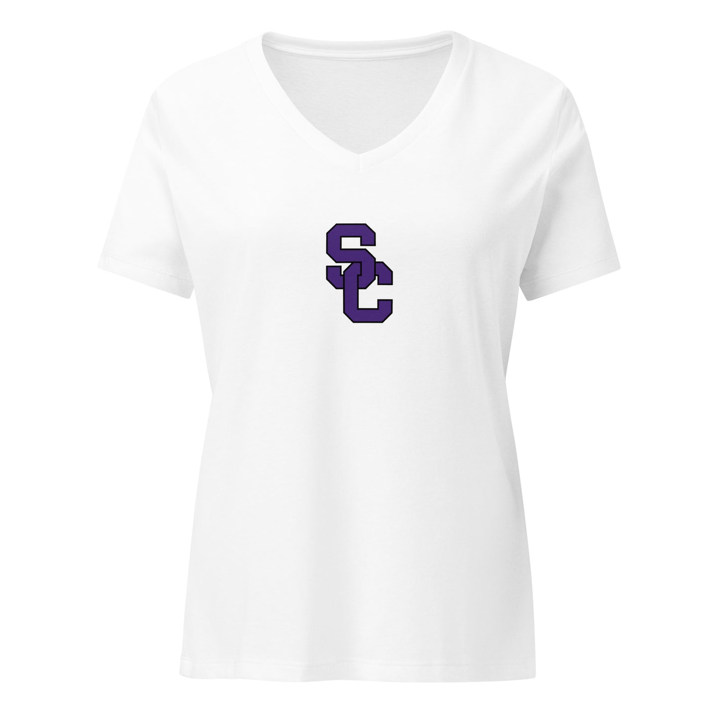 Women’s Spartans Football Relaxed V-neck T-shirt